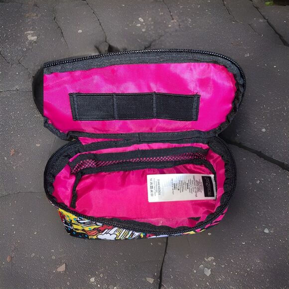 Jansport Vector Pouch Pencil Case Graphic Comic Book Cartoons‎ School Travel - Picture 5 of 13